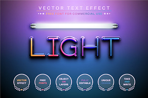 Magic Light - Editable Text Effect