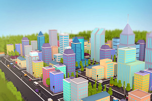 Low Poly City Pack 3