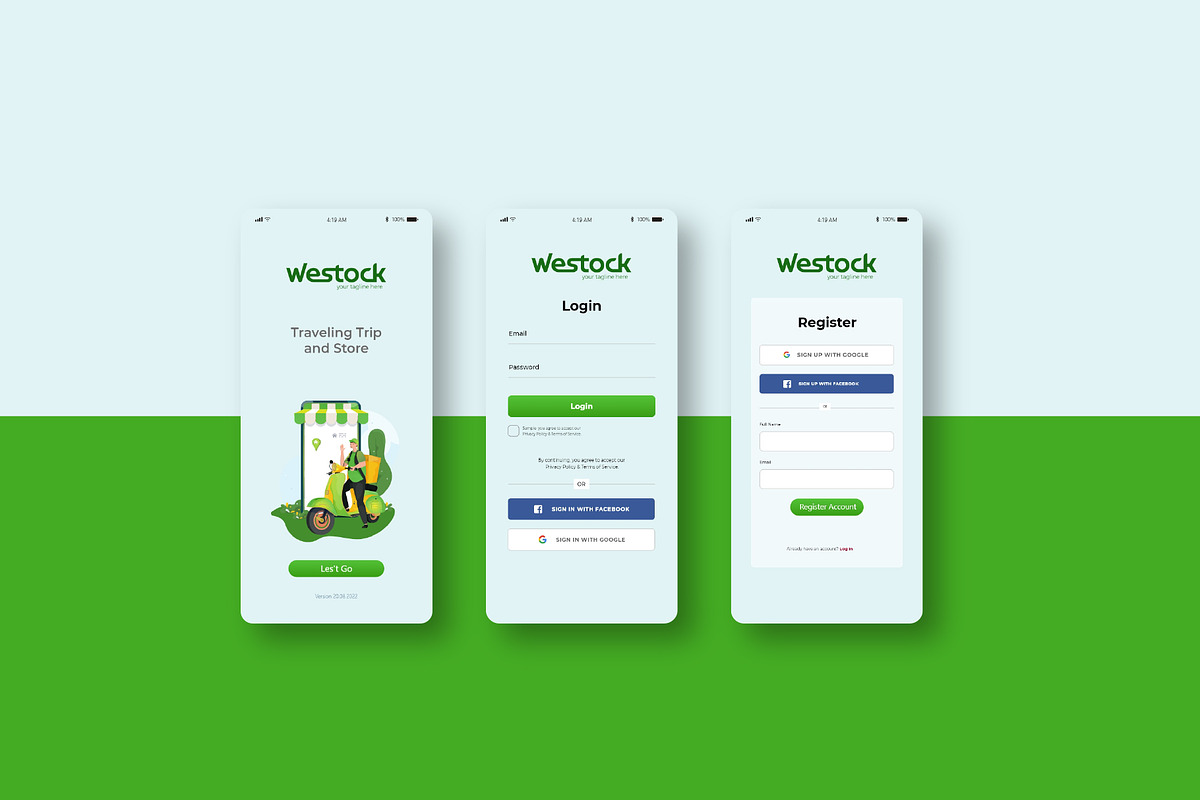 Westock - UI KIT Template APP, an App Template by Beside Std (Photo 2 of 4)