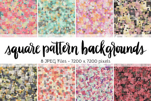 Square Pattern Backgrounds Volume 2