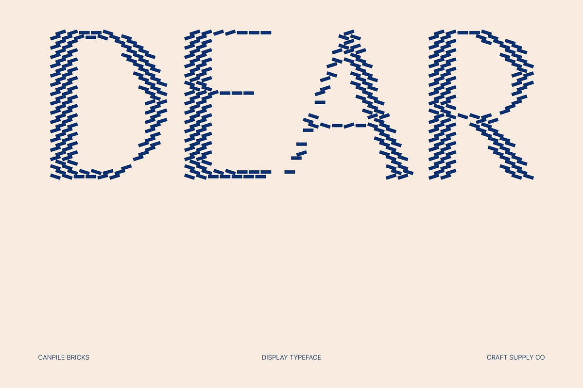 Canpile Bricks, a Sans Serif Font by Craft Supply Co. (Photo 2 of 8)