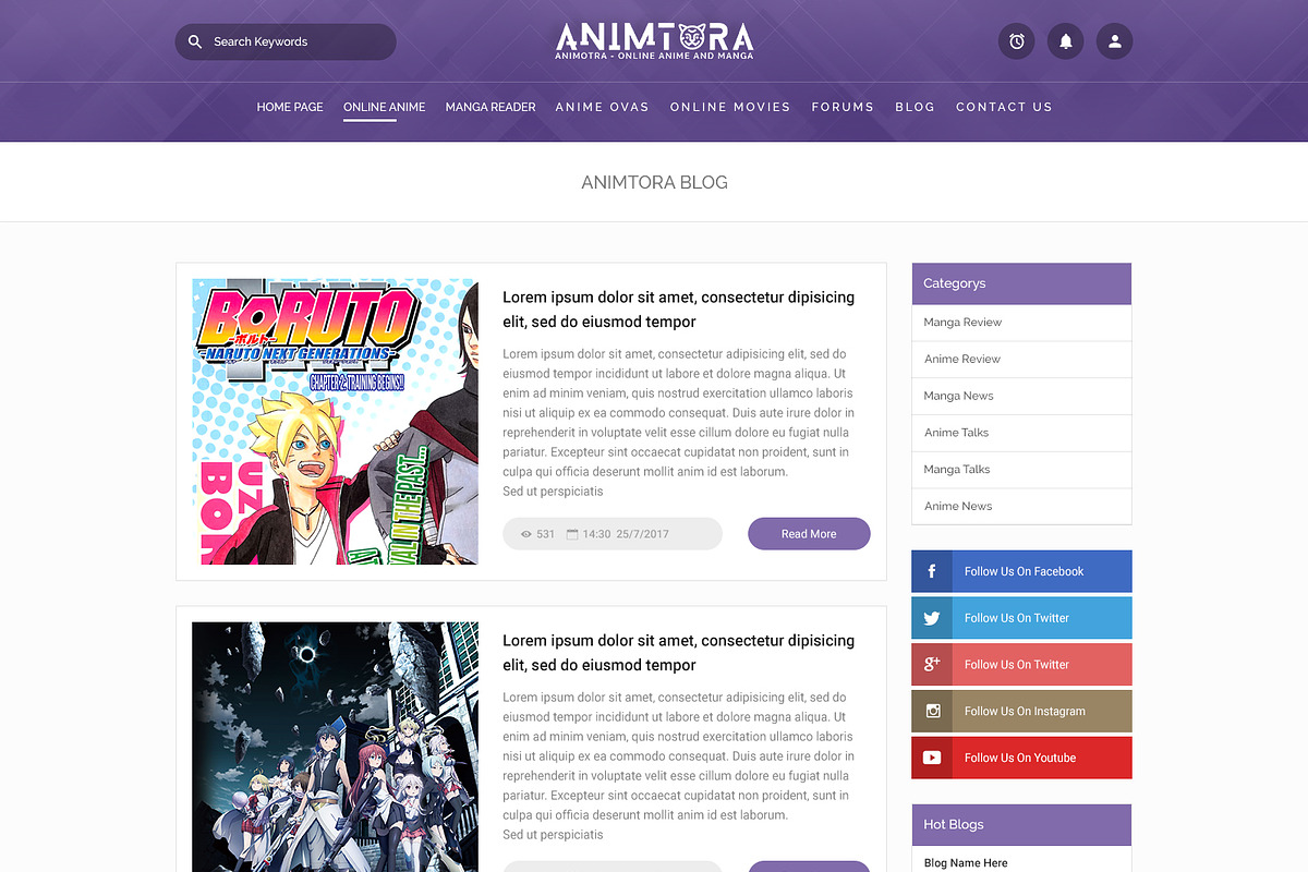Animotra - Online Anime HTML+PSD, a Templates & Theme by Phenix Themes (Photo 4 of 15)