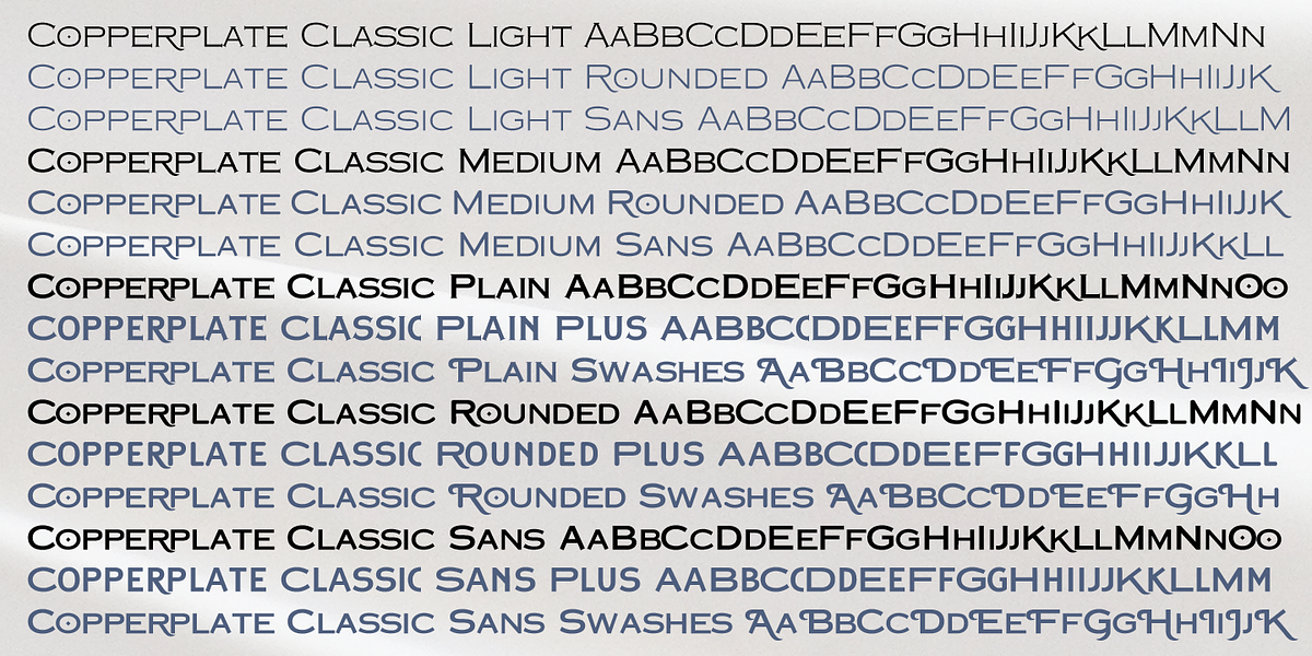 Copperplate Classic, a Sans Serif Font by Wiescher-Design (Photo 2 of 7)