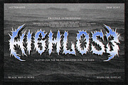Highlose Black Metal Font, a Blackletter Font by Letterhend Studio (Thumbnail 1 of 9)