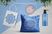 Mandalas and Watercolor Textures, a Healthcare Illustration by Markovka (Thumbnail 5 of 6)