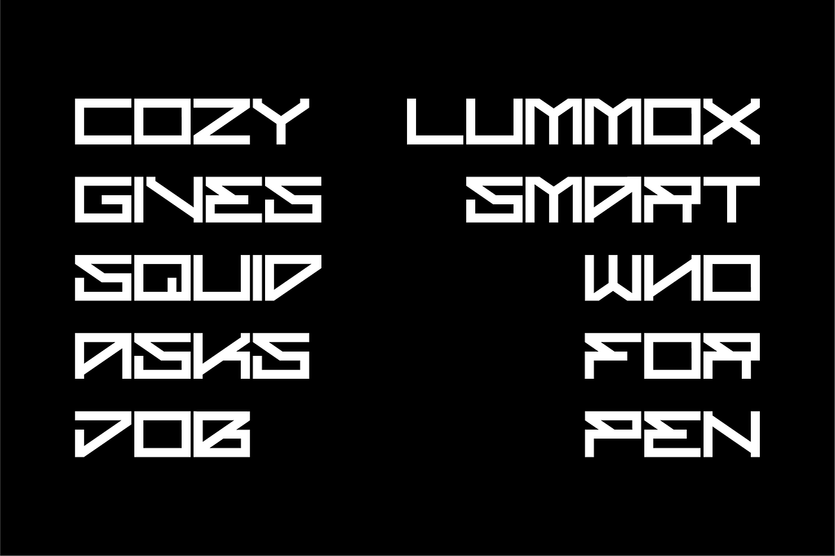 Bronxoz - Futuristic Display Font, a Sans Serif Font by Typeagle (Photo 5 of 12)