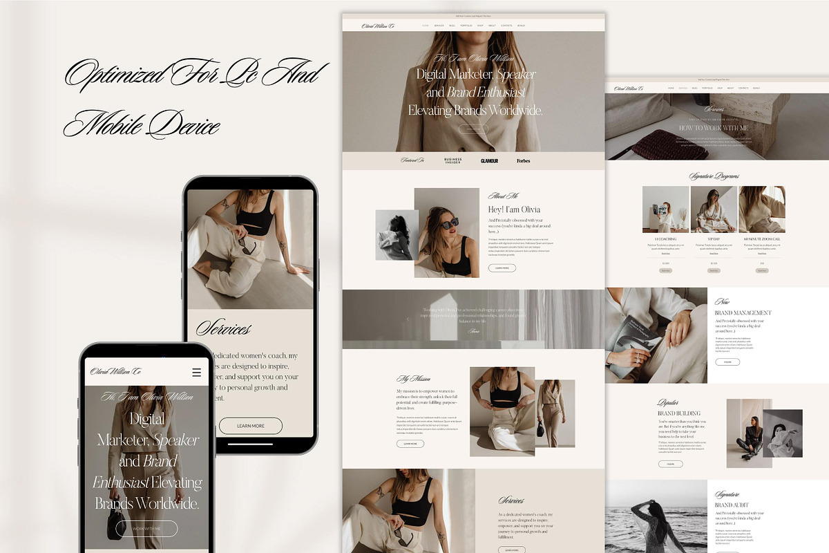 Wix Website Template for Coaches, a Wix Template by Presentibox (Photo 4 of 11)