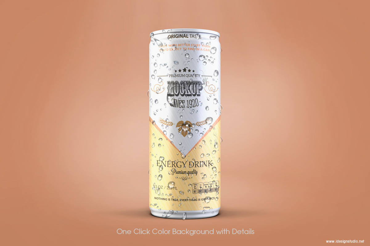 Can mockup 250 ml, a Packaging Mockup by idesignstudio (Photo 5 of 6)