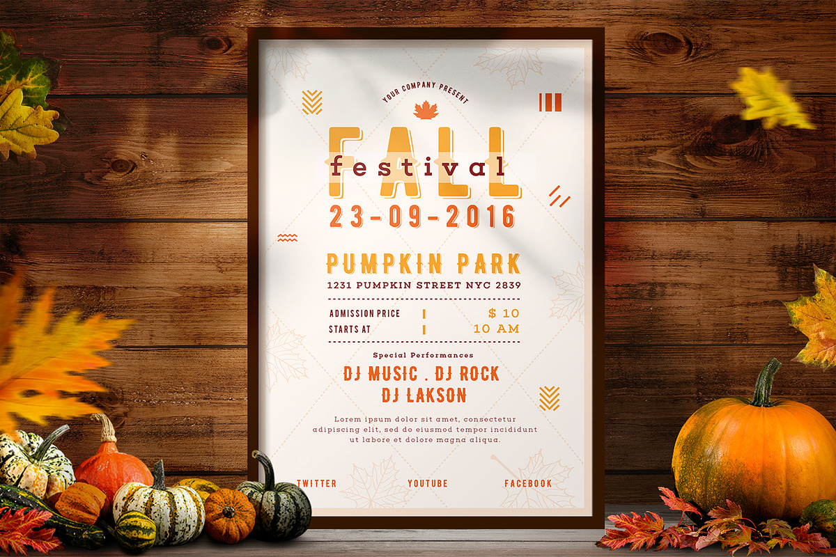 Bundle Autumn Festival Flyer, a Flyer Template by Totem Design Studio (Photo 4 of 4)