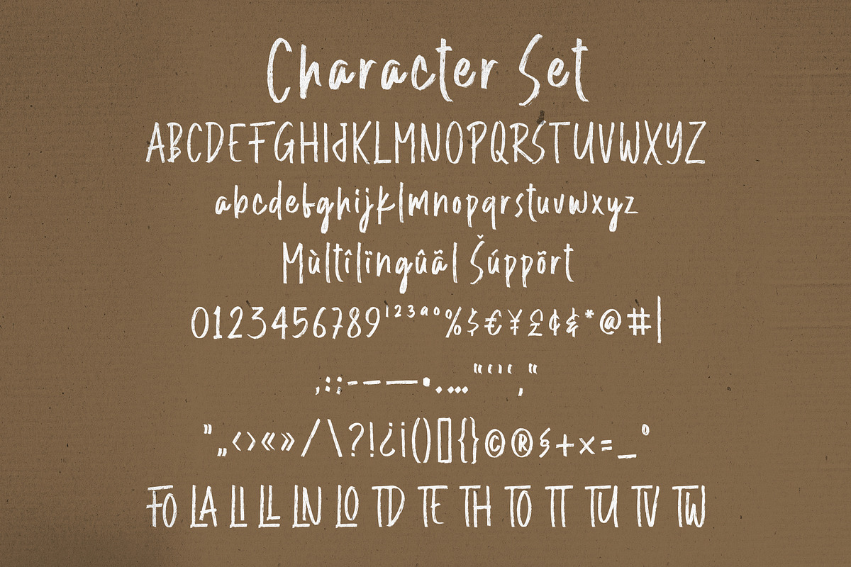 Roasted Beans – Dry Brush Font, a Handwritten Font by VASTARD STUDIO (Photo 9 of 12)