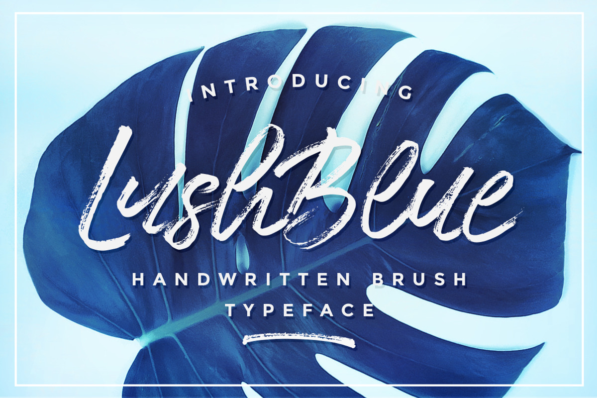 LushBlue LOGO KIT + Font & Swashes! preview 8