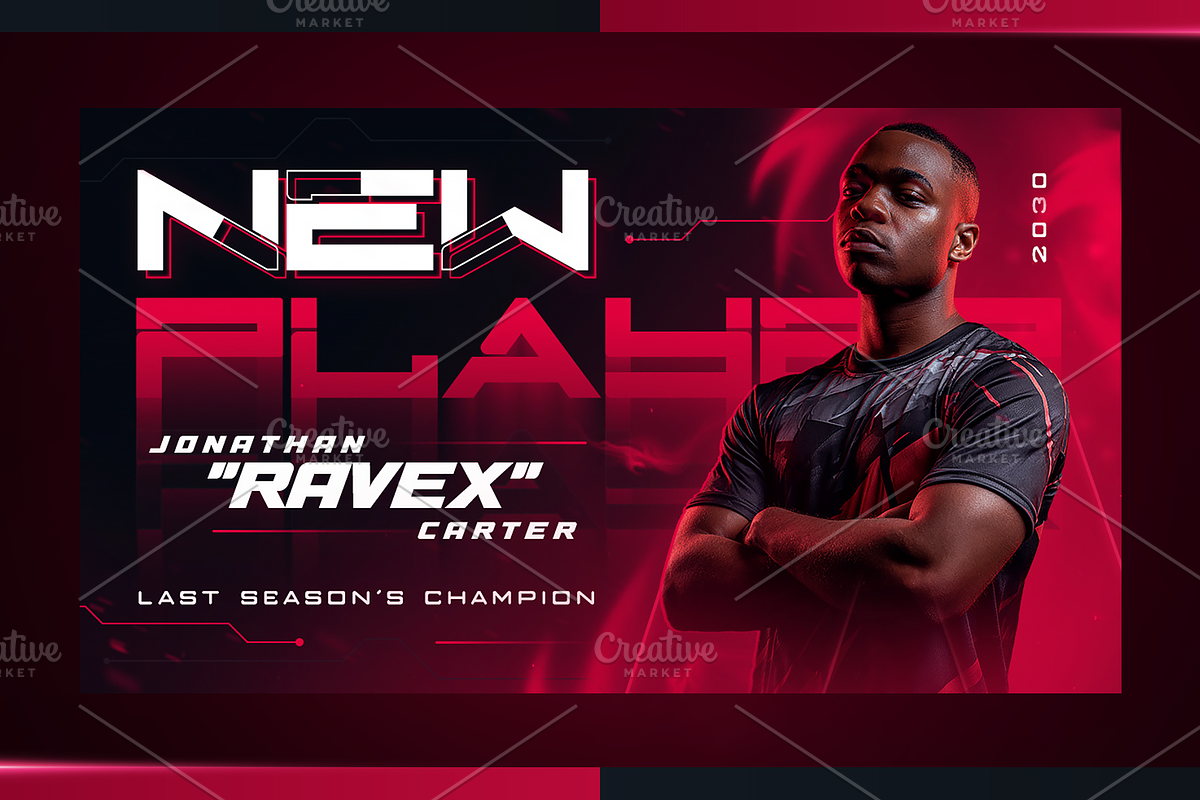 Esports YouTube Thumbnail Pack, a Social Media Template by OnurDemircan (Photo 5 of 6)
