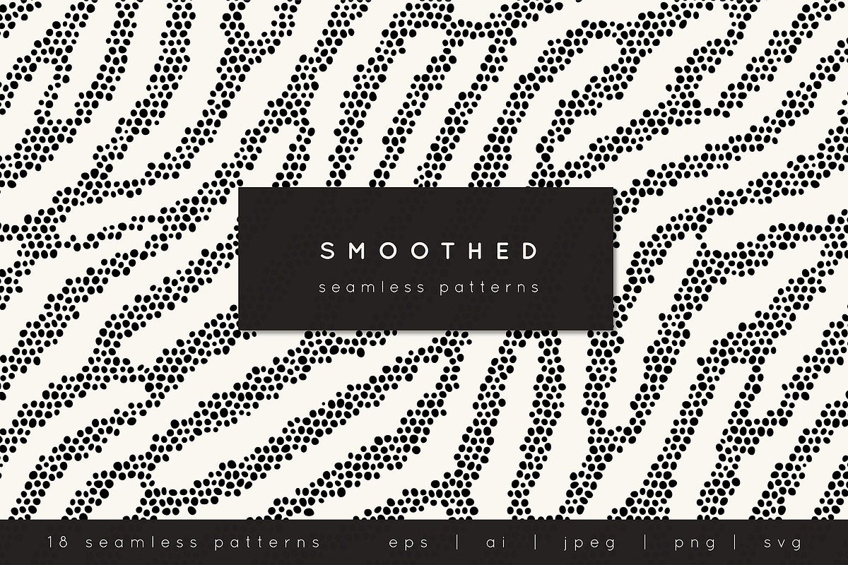 Smoothed Seamless Patterns Set, a Pattern Graphic by Curly_Pat (Photo 1 of 8)