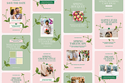 Spring Wedding Instagram Templates, a Social Media Template by Supanium Studio (Thumbnail 4 of 5)