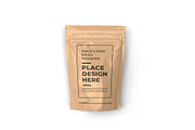 Food Pouch Packaging Mockup Template, a Packaging Mockup by DesignRushMarket (Thumbnail 5 of 11)
