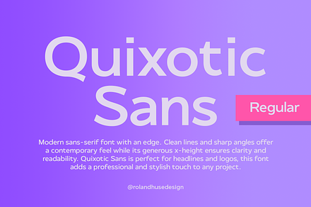 Quixotic Sans Regular