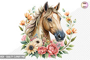 Floral Horses Sublimation Bundle, a Graphic by crative8112 (Thumbnail 4 of 10)