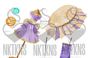 Watercolor Sewing kit Clipart, a Work Illustration by NKTKNS (Thumbnail 4 of 6)