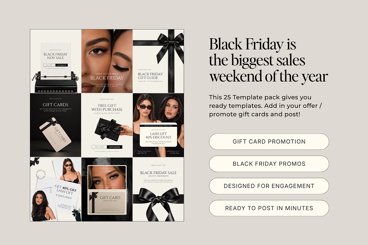 Black Friday Instagram post Template, a Social Media Template by Design Lush Studio (Photo 5 of 8)