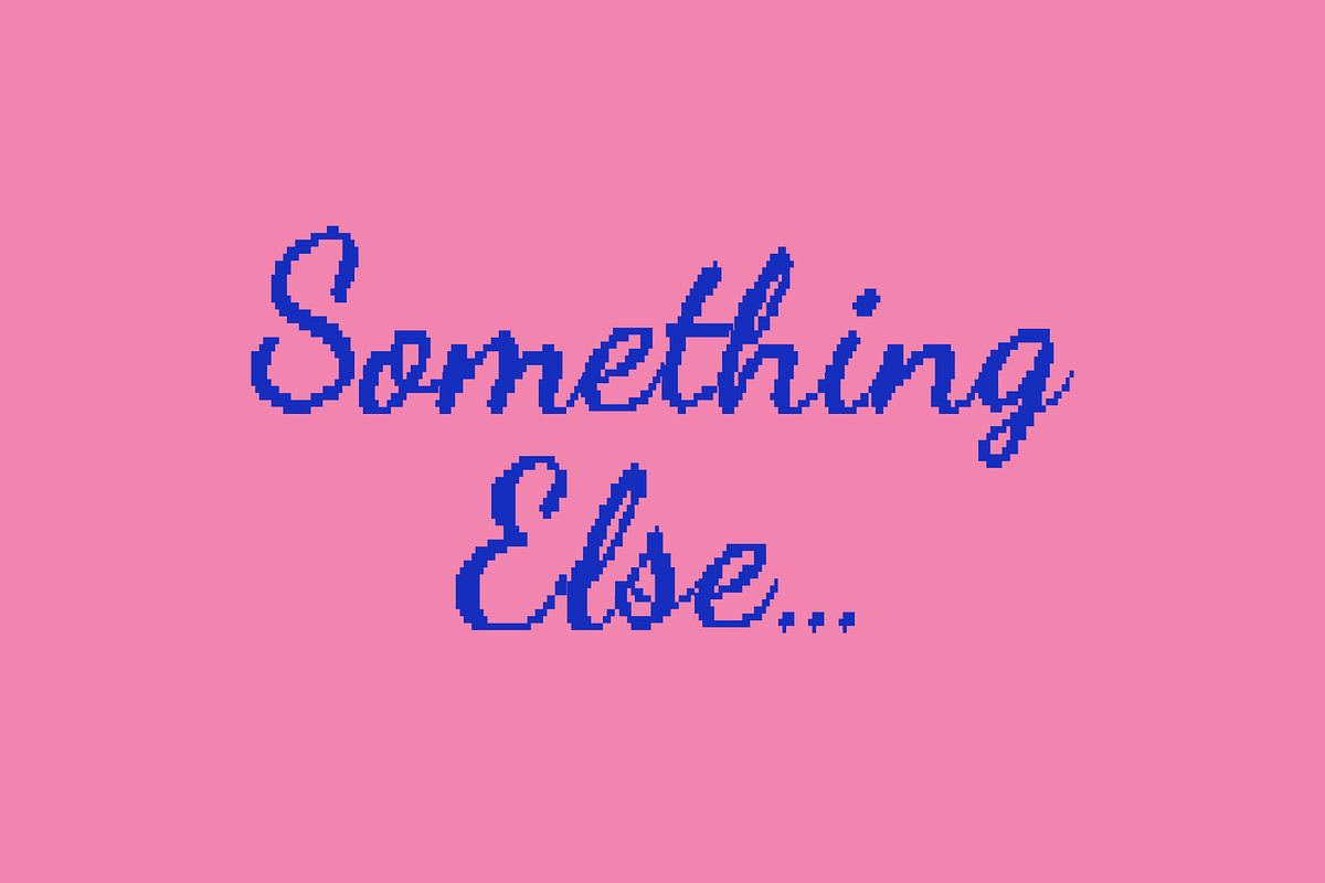 Dreamer Culture is a pixel script, a Script Font by BilberryCreates (Photo 3 of 11)