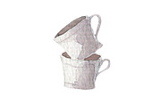 Watercolor kitchenware hand painted, an Illustration by My watercolor shop (Thumbnail 6 of 7)