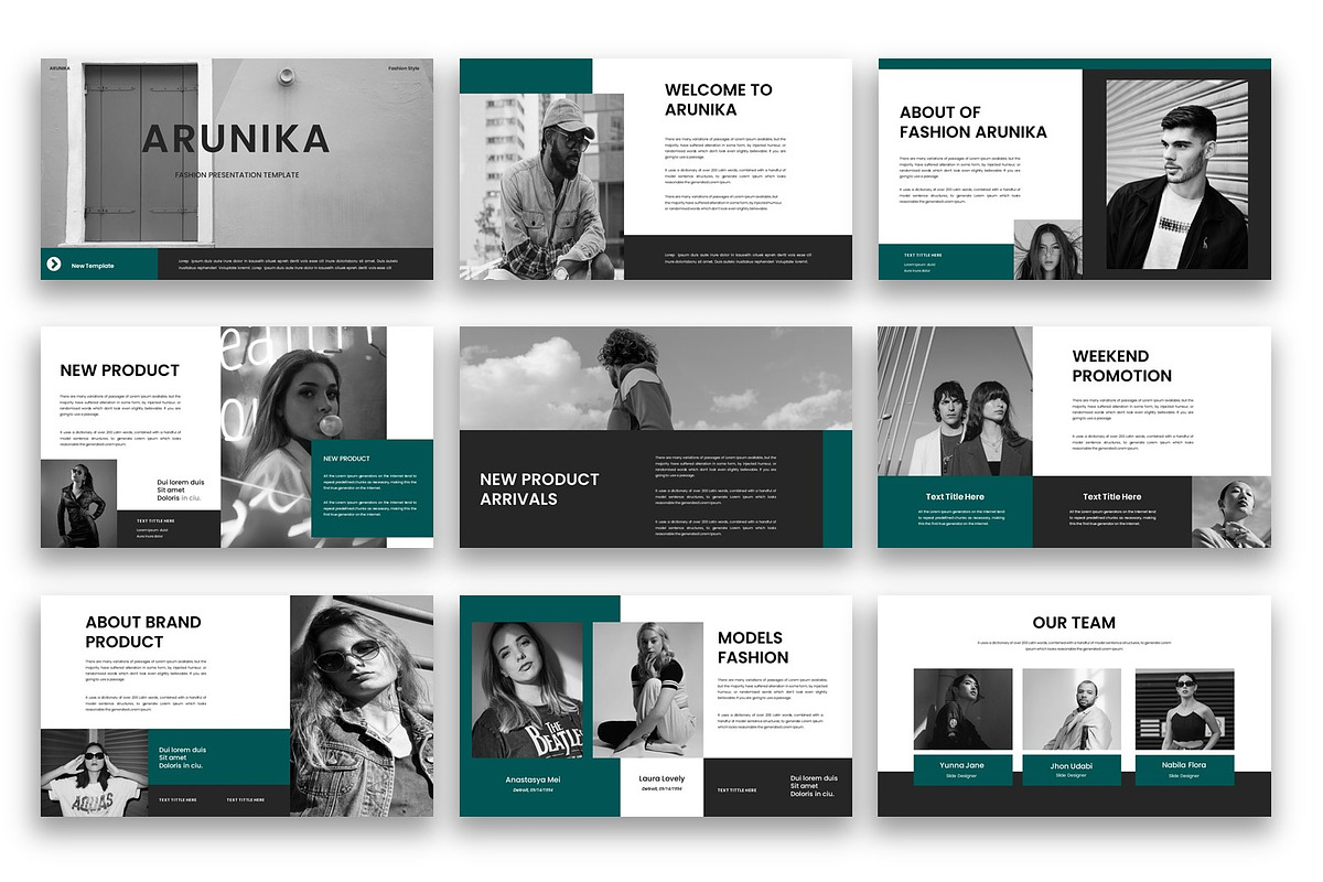 Creative Fashion Google Slide, a Presentation Template by kreatifreya (Photo 2 of 5)