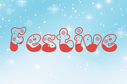 Over Snow is a cute Christmas font, a Handwritten Font by Brown Cupple (Thumbnail 2 of 7)