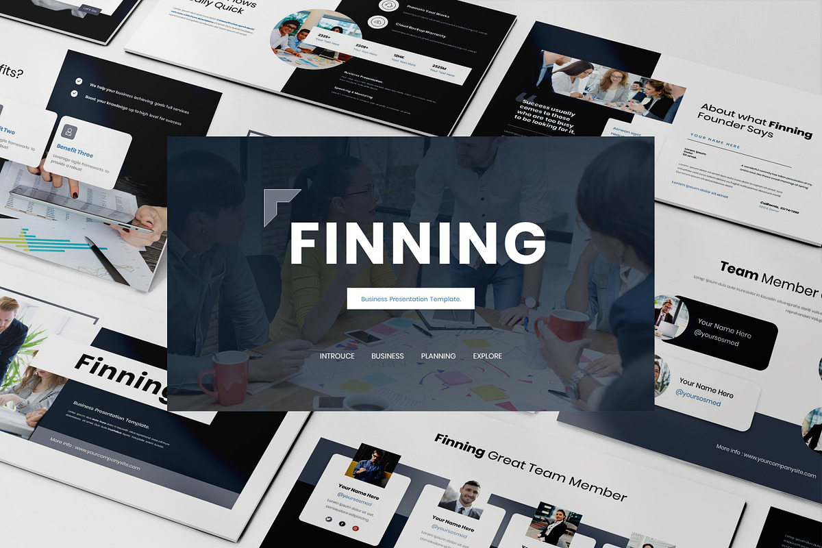 Finning Business Presentation, a Presentation Template by Analogous Temp (Photo 1 of 5)