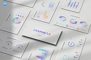 Graphs & Pie Chart PowerPoint, a Presentation Template by Pixslides (Thumbnail 1 of 8)
