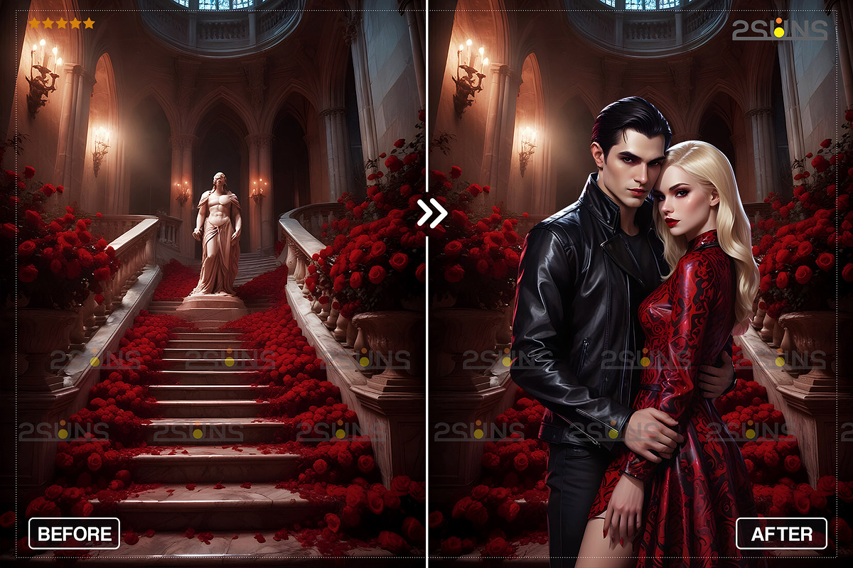 Halloween overlays, Vampire backdrop, an Object Graphic by 2SUNS