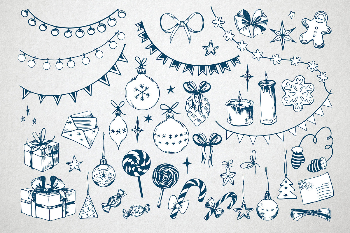 Christmas Snowmen ClipArt Collection, an Object Graphic by Jeanna Draw (Photo 5 of 14)