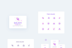 Space , Galaxy Icons Set