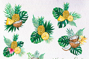 Watercolor Tropical BIG BUNDLE PNG, a Seasonal Illustration by PatternPalette (Thumbnail 10 of 15)