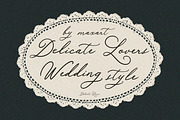 Delicate Lovers -Calligraphy font, a Script Font by MaxArt (Thumbnail 1 of 8)