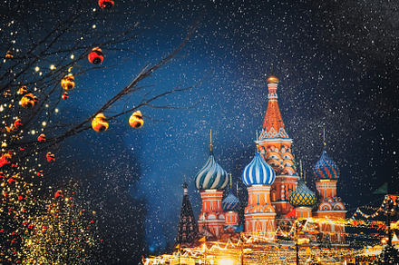 St basil's cathedral or cathedral stock photo containing christmas and red