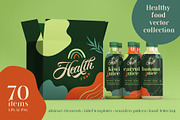 Healthy Food collection, a Poster Template by Anna's Lettering (Thumbnail 1 of 10)
