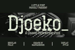 Djoeko - A Classic Typewriter