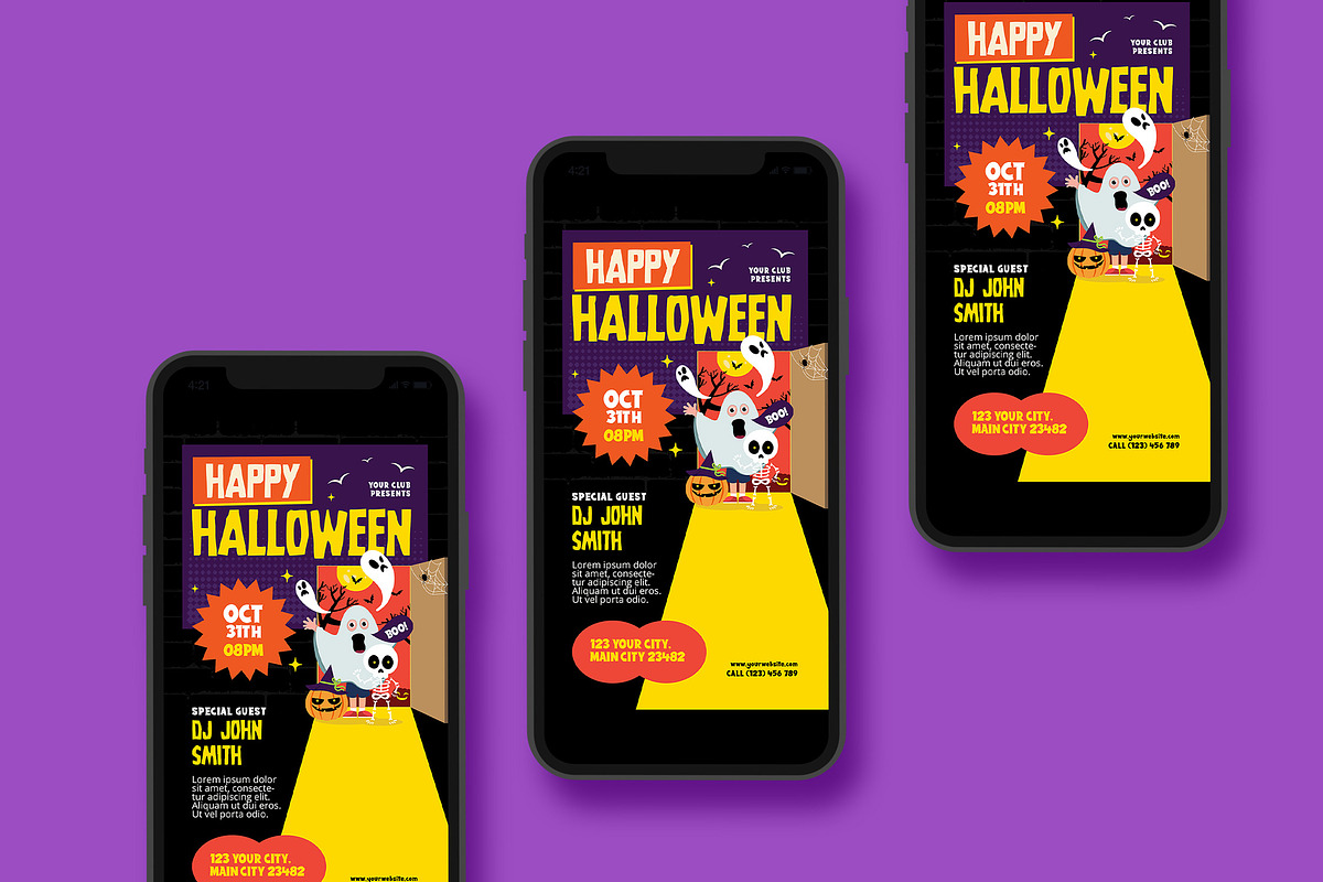Happy Halloween Flyer, a Flyer Template by Creativestoree (Photo 4 of 5)