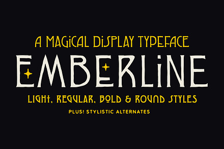 Emberline - A Witchy Display Font, a Handwritten Font by Tom Chalky