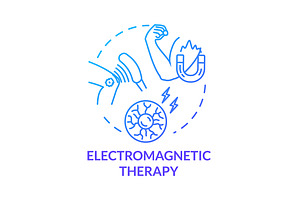 Electromagnetic Therapy Concept Icon