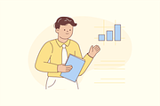 Office Working Illustration, an Object Graphic by Jump Studio (Thumbnail 7 of 12)