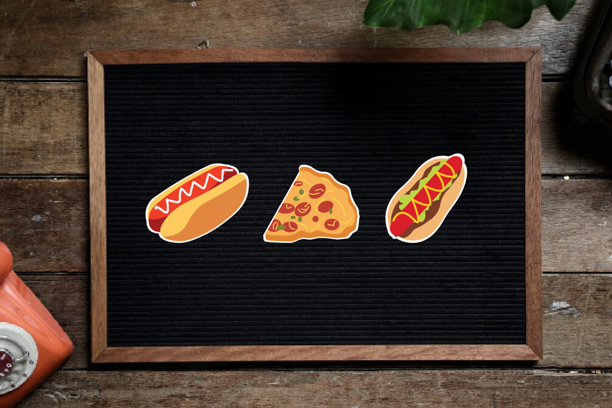 Pizza and Hotdog Delight Vector Set, a Food Illustration by jongcreative (Photo 4 of 4)