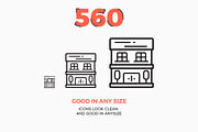 560 Modern Line icons Pack, an Outline Icon by Illustrato (Thumbnail 3 of 4)