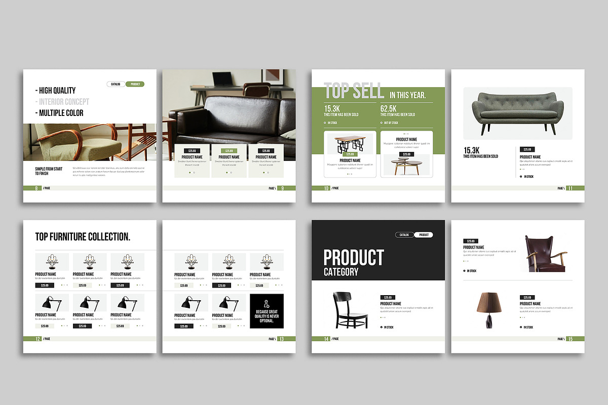 Square Product Catalog Template, a Brochure Template by Spark_Creative (Photo 14 of 15)