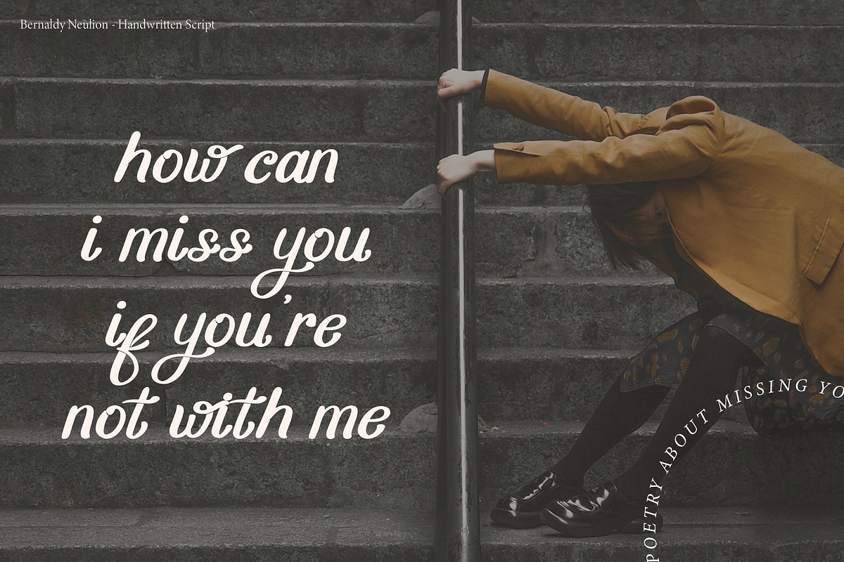 Bernady Neulion | Handwritten Script, a Script Font by gracetype_studio (Photo 8 of 15)