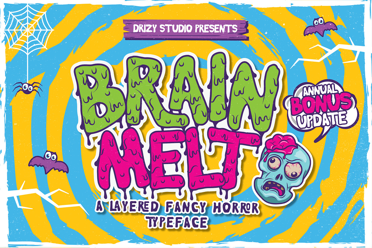 Brain Melt Layered Typeface