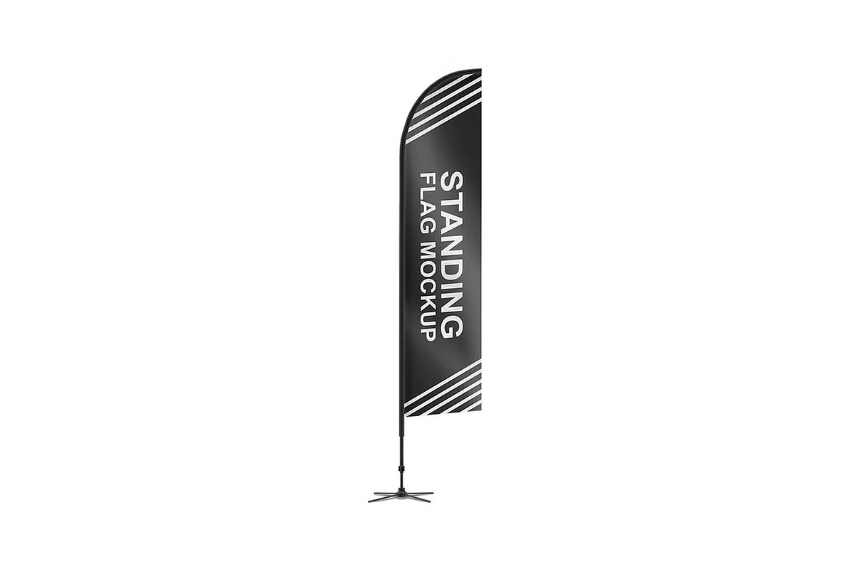 Feather Flag Mockup v2, a Product Mockup by GraphicsPixel (Photo 4 of 5)