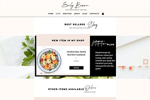 Wix Nutritionist Blog Template