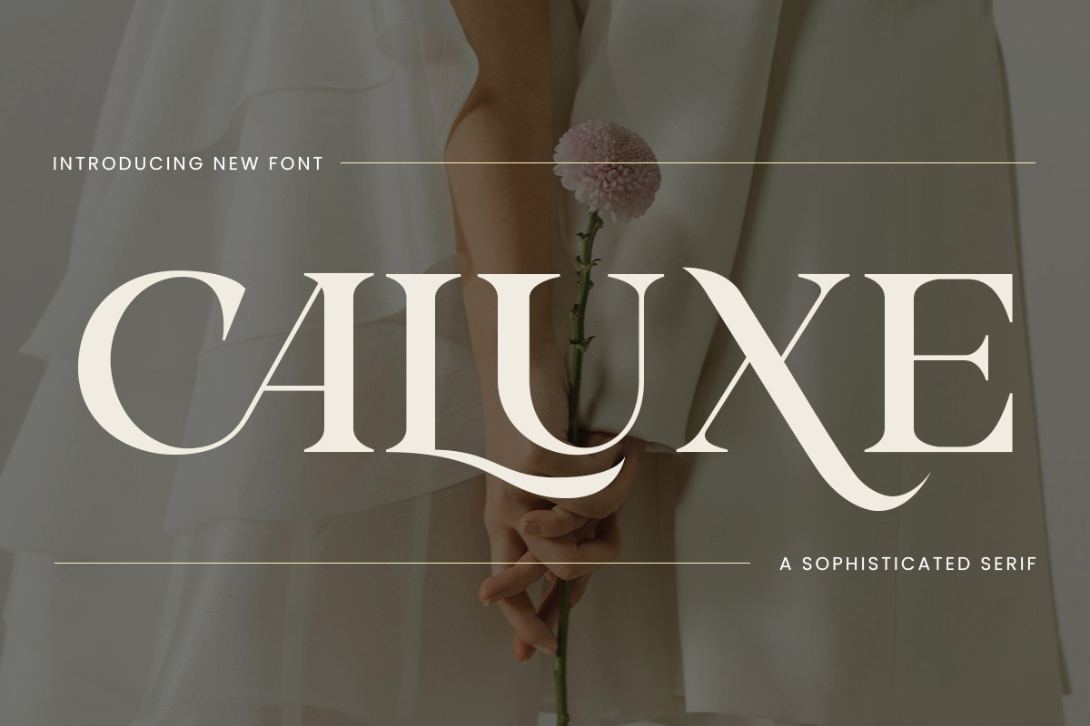 Caluxe – Modern Luxury Serif Font, a Font by roomspace creative lab (Photo 7 of 11)
