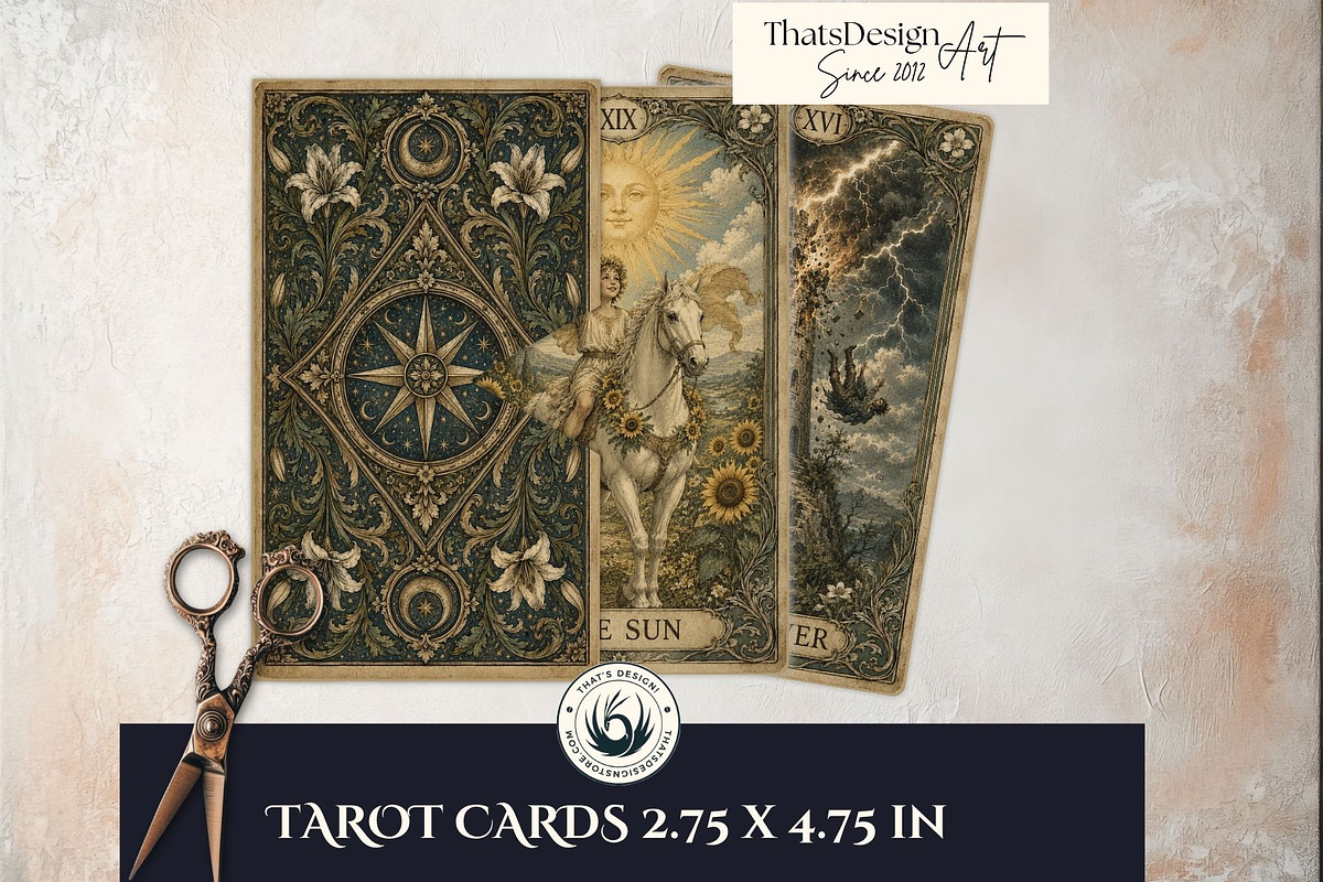 The Verdigris Oracle Tarot Cards, a Decorative Illustration by ThatsDesignArt (Photo 11 of 11)